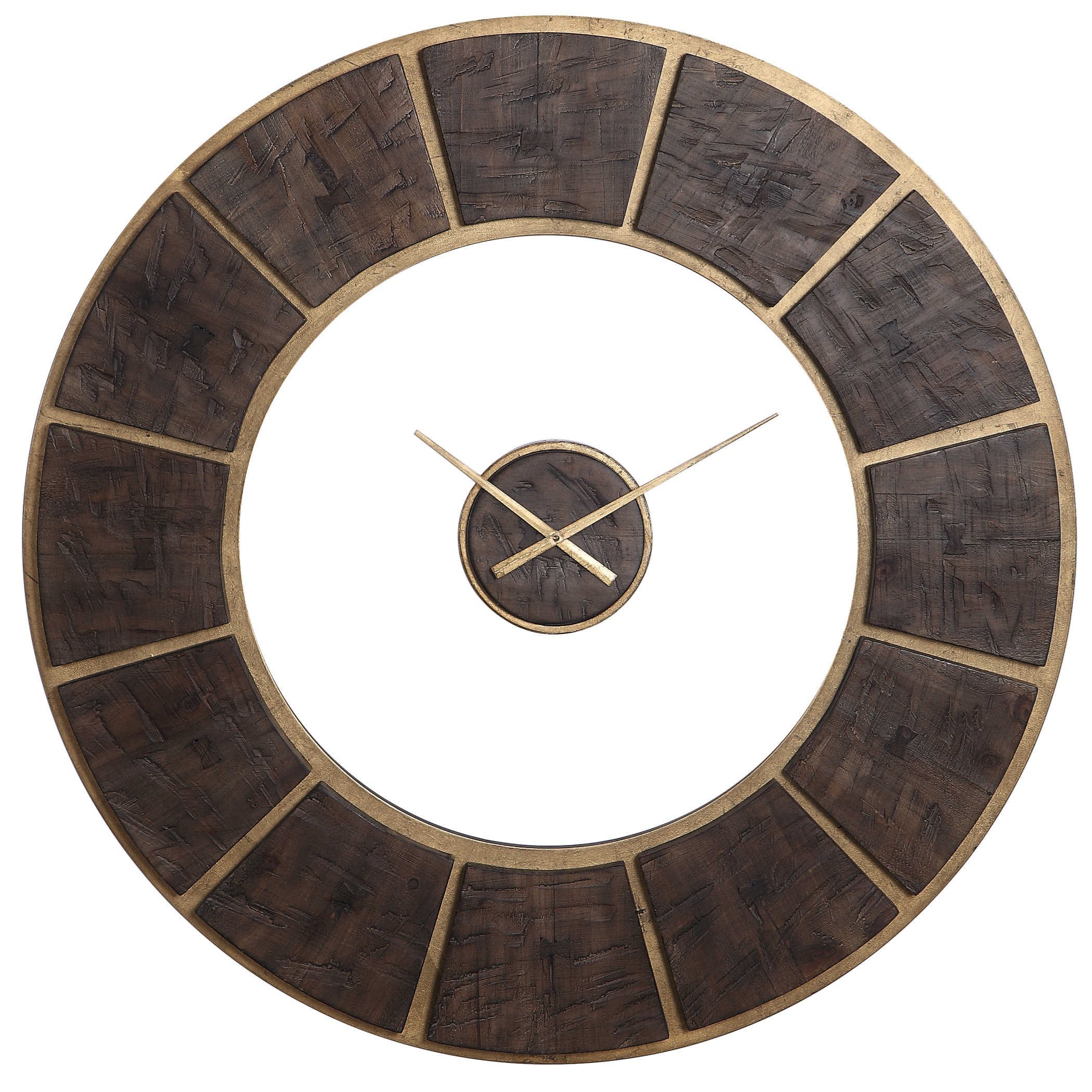 Uttermost Clocks 06102 Kerensa Wooden Wall Clock Esprit Decor Home